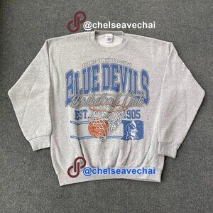 Vintage NCAA Duke Blue Devils men's basketball Sweatshirt, Duke University Shirt
